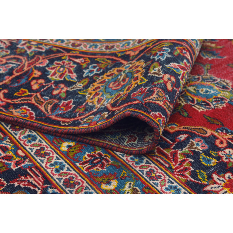 Khrystopher Distressed Amjad Red Rug