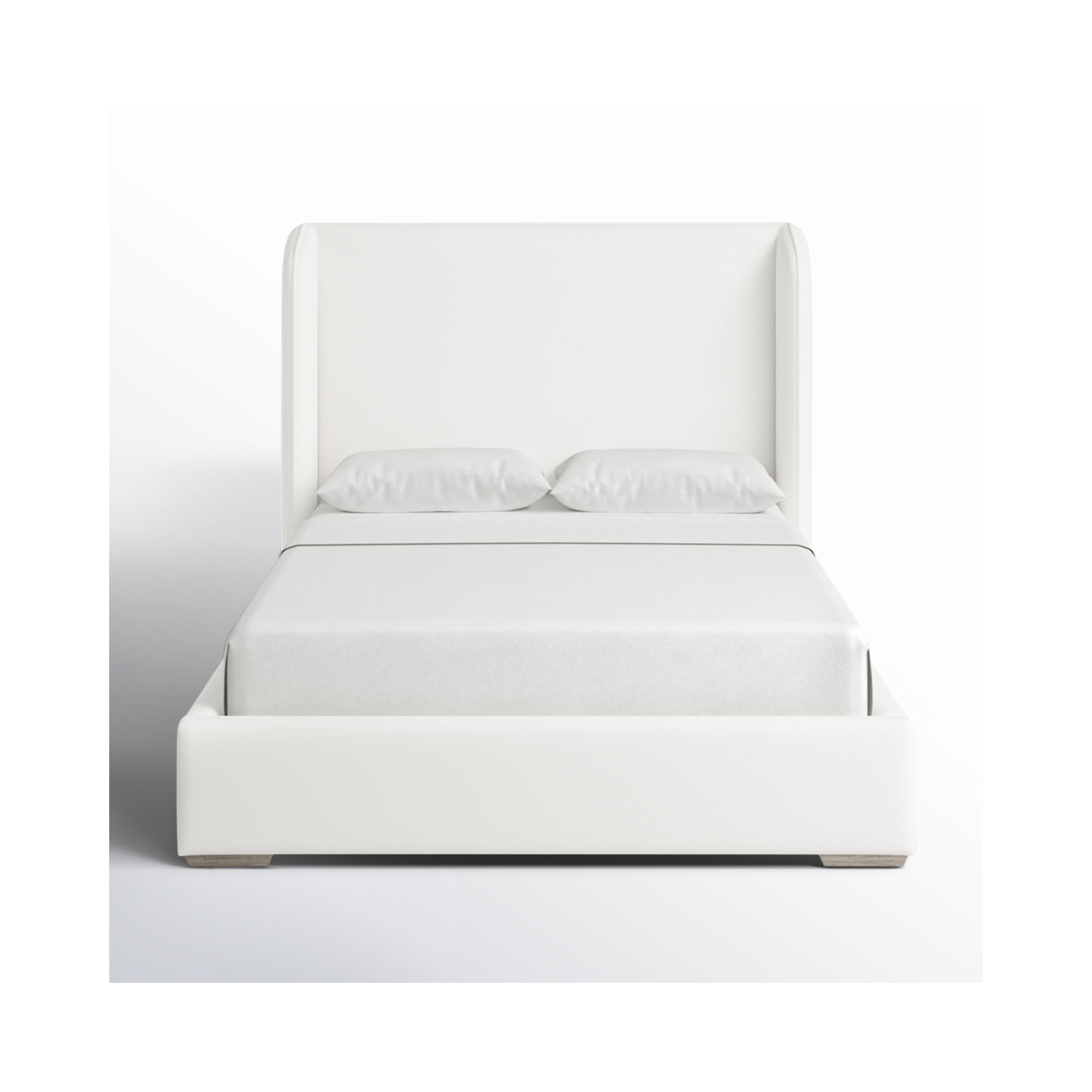 Italia Upholstered Wingback Bed, Queen