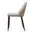 Chaise de salle à manger élégante recouverte de tissu de blé avec pieds en fer, 19,34 po Profondeur x 24,13 po de largeur, 34,02 po de hauteur, 12,48 lb de couleur populaire et 19,34 po