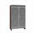 Cabinets | Modern Mirrored Double Door Shoe Storage Cabinet, Walnut Brown Finish, Brushed Silver Edging, Adjustable Compartments | Glass,MDF | Entryway