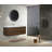 Natham 59 " W Wall Mounted 1 Single Vanity Bathroom Vanity With Poly Marble Top