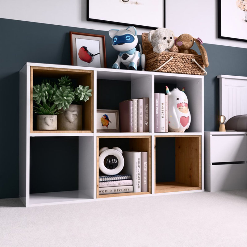 75cm H Standard Bookcase, White, (2 Shelves) 75cmH x 110cmW x 30cmD