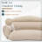 Smythe Modern Double Swing Cushion Only – Replacement 2-Person Egg Chair Pad – Overstuffed Water-Resistant Indoor/Outdoor Pillow-879695481