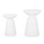 Ensemble de 2 tables d'appoint en fer Serenita-657912126