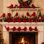 Paquet de 24 ornements cardinaux à pince rouge à motif de sapins de Noël décoratifs avec plumes pour artisanat couronne