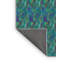 Tapis bleu / vert en laine-1845592376