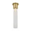 Kelly Wearstler Volver 1-light Small Ceiling Flush Mount in Bronze with Clear Etched Glass shade-604665868-604665865