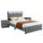 Modern 3-Pieces Bedroom Sets, Upholstered Platform Bed With Usb Charging Station & Led Lighting  And Two Nightstands-2068198564-2073602843