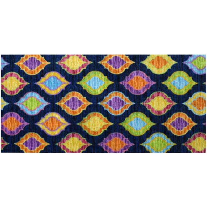 Tapis bleu Paisley