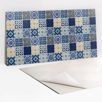 Chadabe 50cm x 100cm PVC Singular Tile in Navy