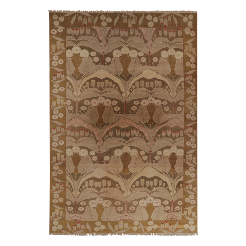 Fetcher House Vintage Arts & Crafts Palace Rug In Morris Lillies - Rug & Kilim