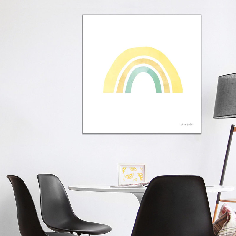 Pastel Rainbow Li - Wrapped Canvas Print, 93.98 cm H x 93.98 cm W x 3.175 cm D