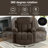 Swinging Recliner Massage Heated Sofa-1730128096