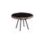 Petrified Coffee Table, Round, Metal Black Base