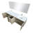 Lancy 80 in W x 20 in D Double Bath Vanity Mirror and Faucet Set-113289543