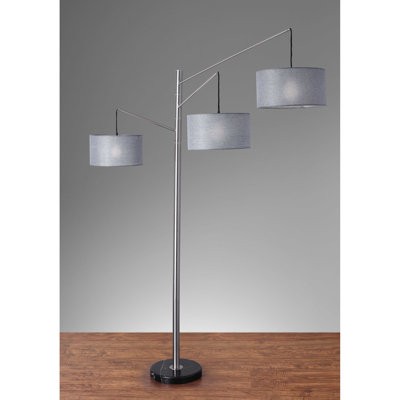 Quantico 91'' Black/Silver Tree Floor Lamp