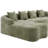104.7" L-Shaped Sectional Sofa With Chaise, 4-Seater Deep Seat Sofa Couch With 4 Pillows And Foam & Spring Support-1517198836