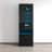 Camberlynn 23.6" Bookcase with 16-Color LED Lighting, High Gloss Finish-1043990362