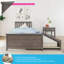 Lit plateforme simple en bois massif avec lit gigogne Boling-134855718-217057252