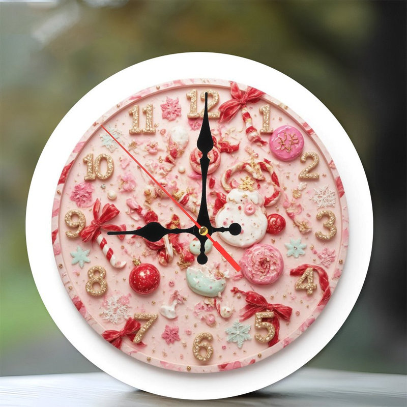 Paillettes-Horloge-Avec-Étoiles-Arcs