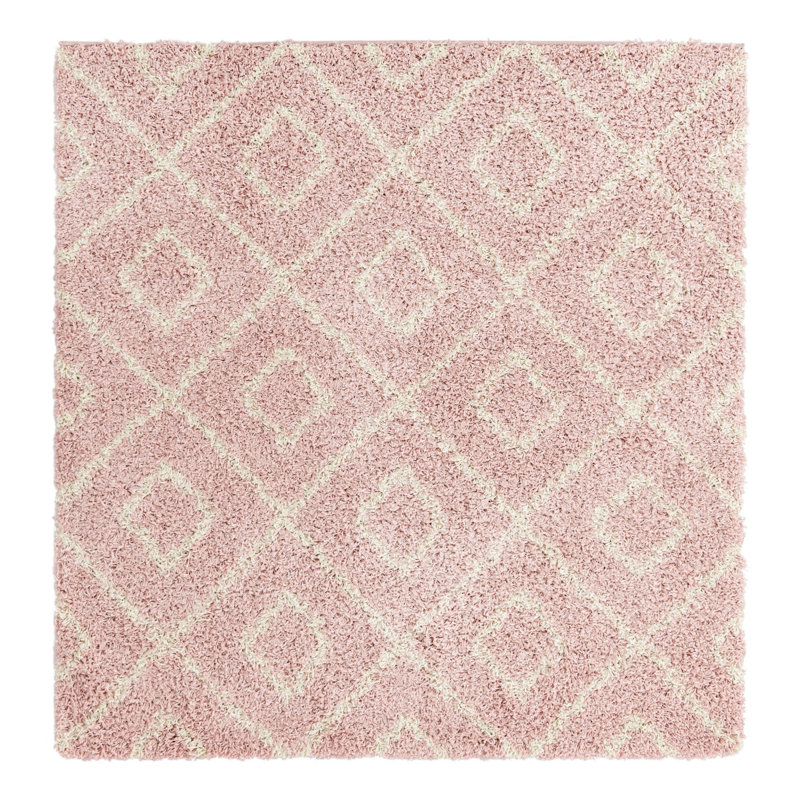 Geometric Indoor Rug, Square 5'3"