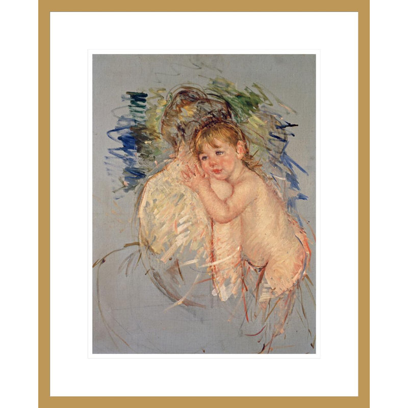 A Study For 'Le Dos Nu' par Mary Cassatt, impression giclée sur cadre, H 21,75 po x l 17,69 po