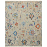Zahara Hand Knotted Wool Area Rug