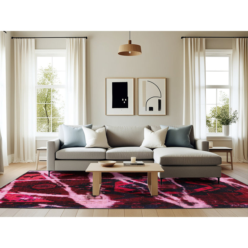 Abstract Indoor Rug, Rectangle 6' x 9'