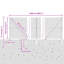 120 cm H x 2500 cm W Steel Border Fencing
