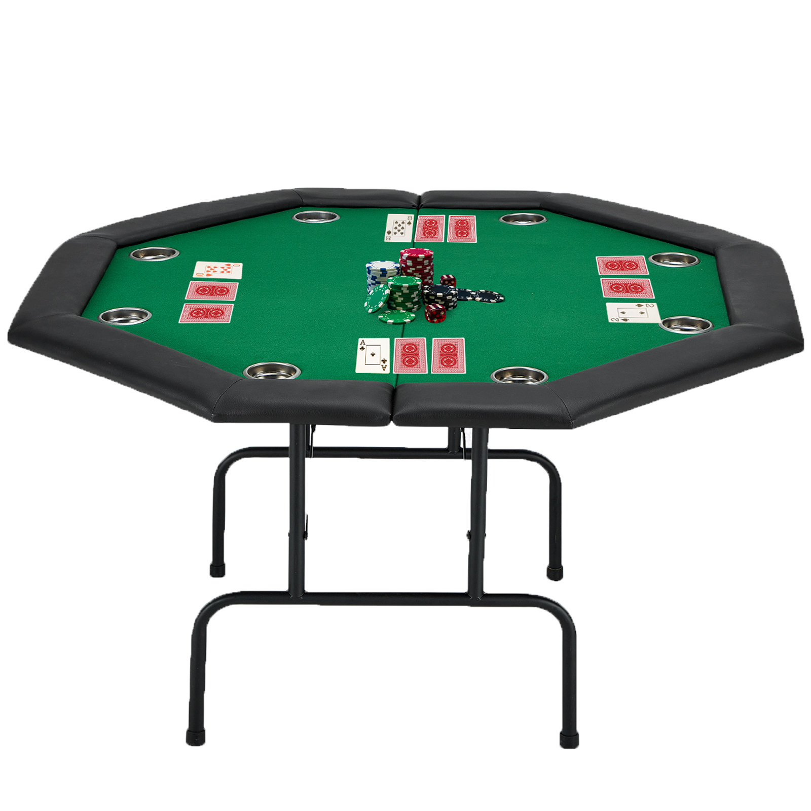 AVAWING 46.9'' 8 - Player Green Foldable Poker Table & Reviews - Wayfair  Canada