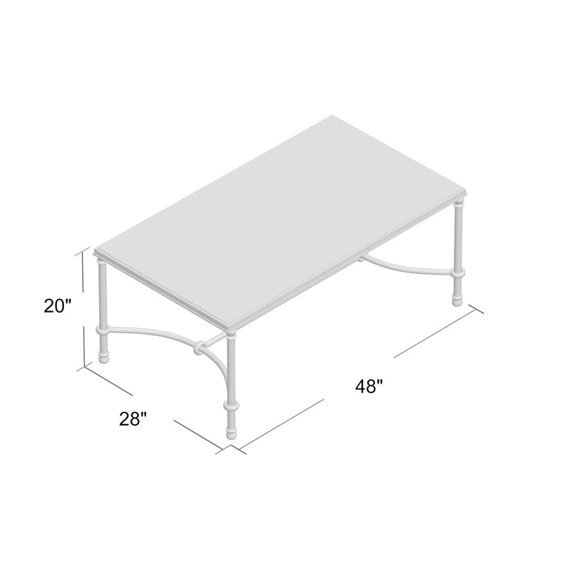 Helios Glass Top Coffee Table