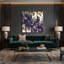 Fruit, baie de Saskatoon, art mural sur toile mauve-1079975469