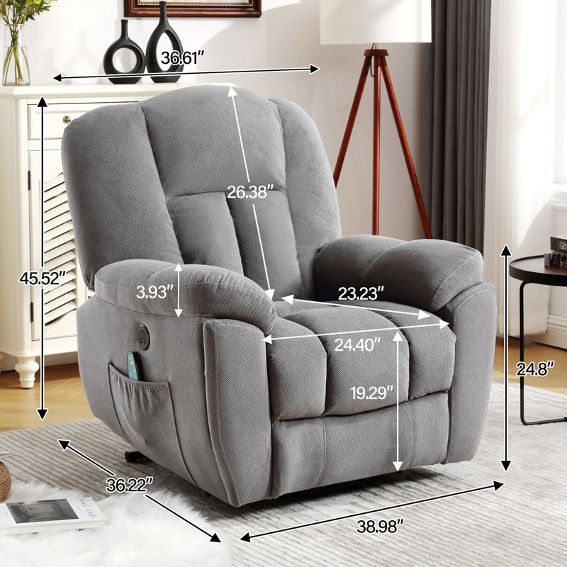 Fauteuil inclinable électrique Power Lift, Gris