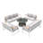 Beilul 10 - Person Patio Conversation Set with Cushions-2132631326