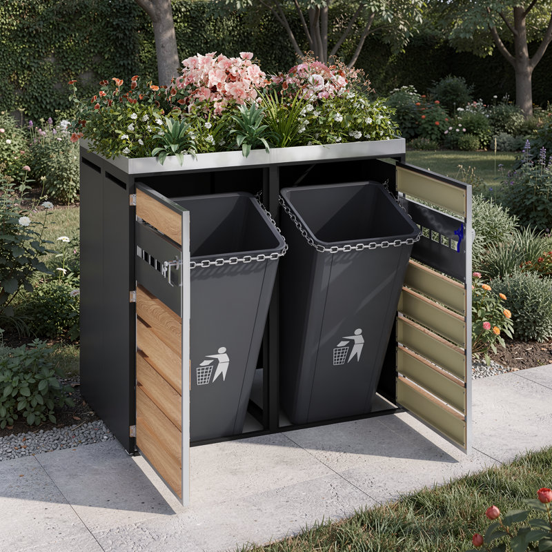 Metal Double Bin Store