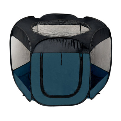 Panel Mesh Pet Playpen With Door