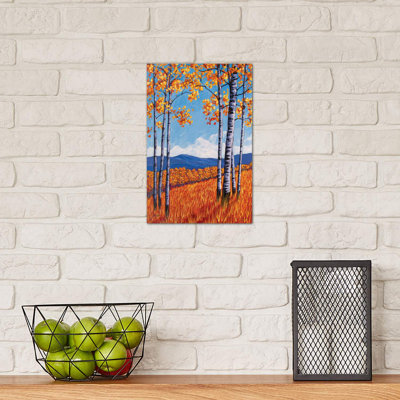 Aspens On The Western Slope, Colourado by Patty Baker - Wrapped Canvas Painting