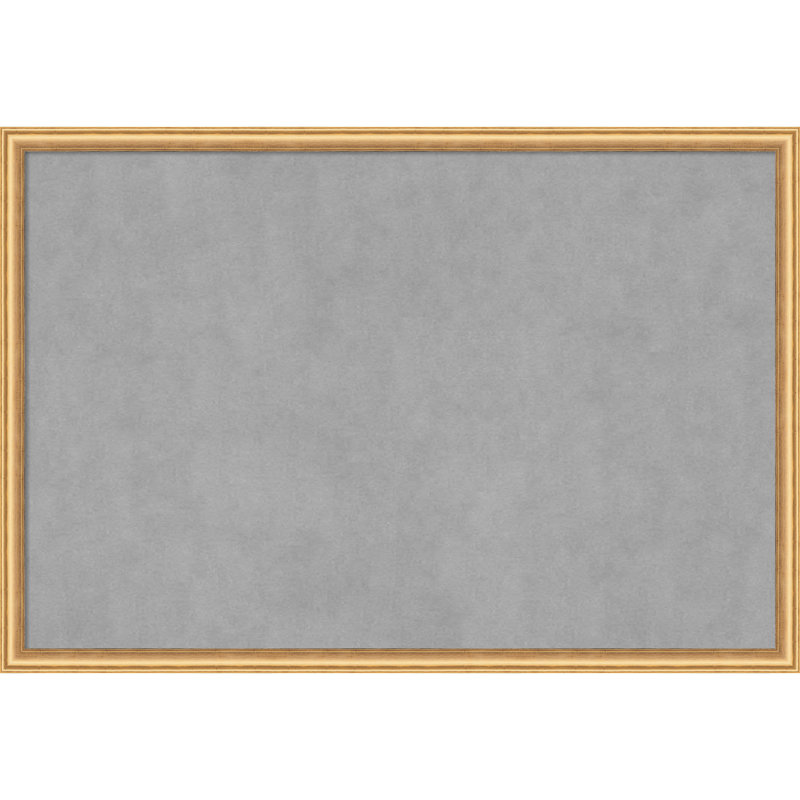 Tableau magnétique magnétique en métal, 14" H x 20" W, Or