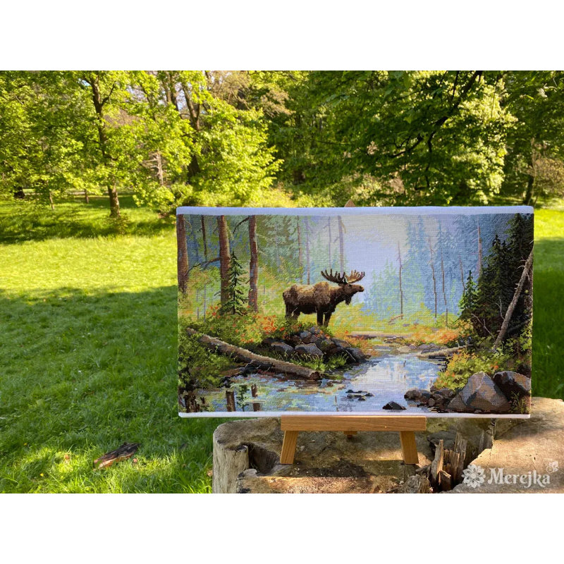 Ensemble de point de croix compté Woodland Morning par Merejka K-245