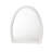 Eward Arched Dresser-Mounted Mirror in White