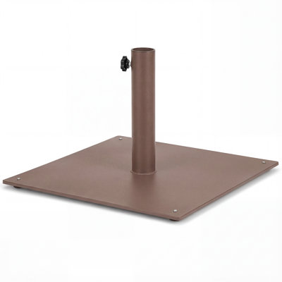  20'' Square Patio Umbrella Base Weighted 35 LBS Outdoor Market Stand Footpads