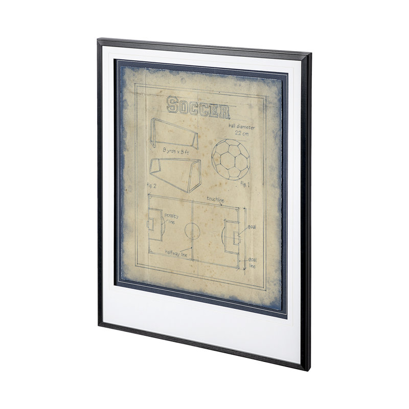 All About the Game IV by Ethan Harper a Framed Art Print Matted under Glass