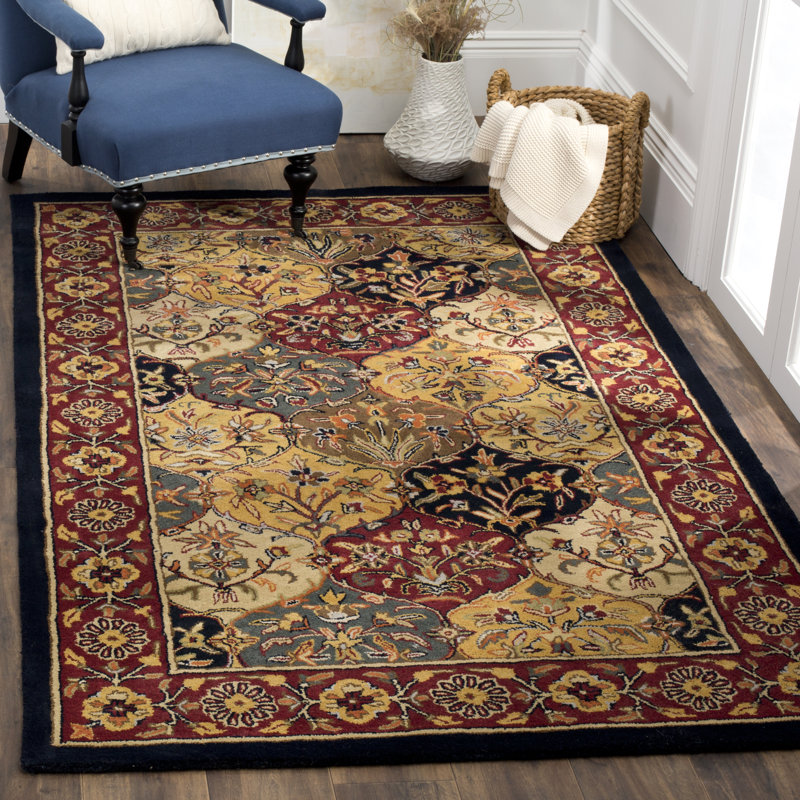 Wahcheechee Hand Tufted Wool Oriental Rug, Rectangle 4' x 6'
