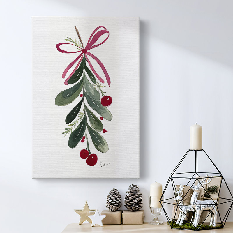 Art des Fêtes de Noël - Toile tendue avec châssis, H 60 po x l 40 po