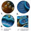 «Blue Sapphire Maritime Geode», art mural en métal sur pierre-493204153