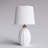 23.5" Modern Ceramic Table Lamp with Eye-Caring Soft Lighting and Easy Assembly for Living Room Bedroom and Study