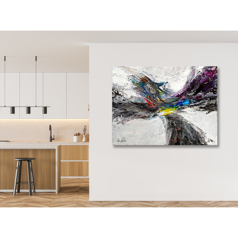 Rise On Giclee Canvas Hand Embellished Art, 30" H x 40" W x 1.5" D, Unframed