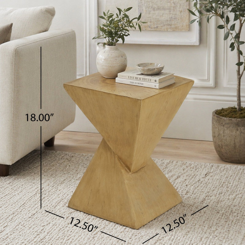 Modern Side Table, Light Natural