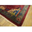 Grand tapis antique chinois à motif floral noué à la main Art Deco