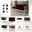 Velvet Upholstered Accent Sofa-340819890-340819888